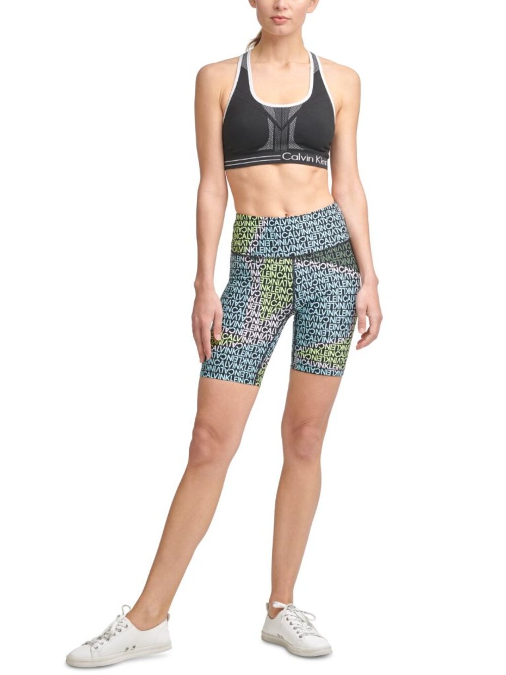 Calvin Klein Womens Performance Printed Bike Shorts